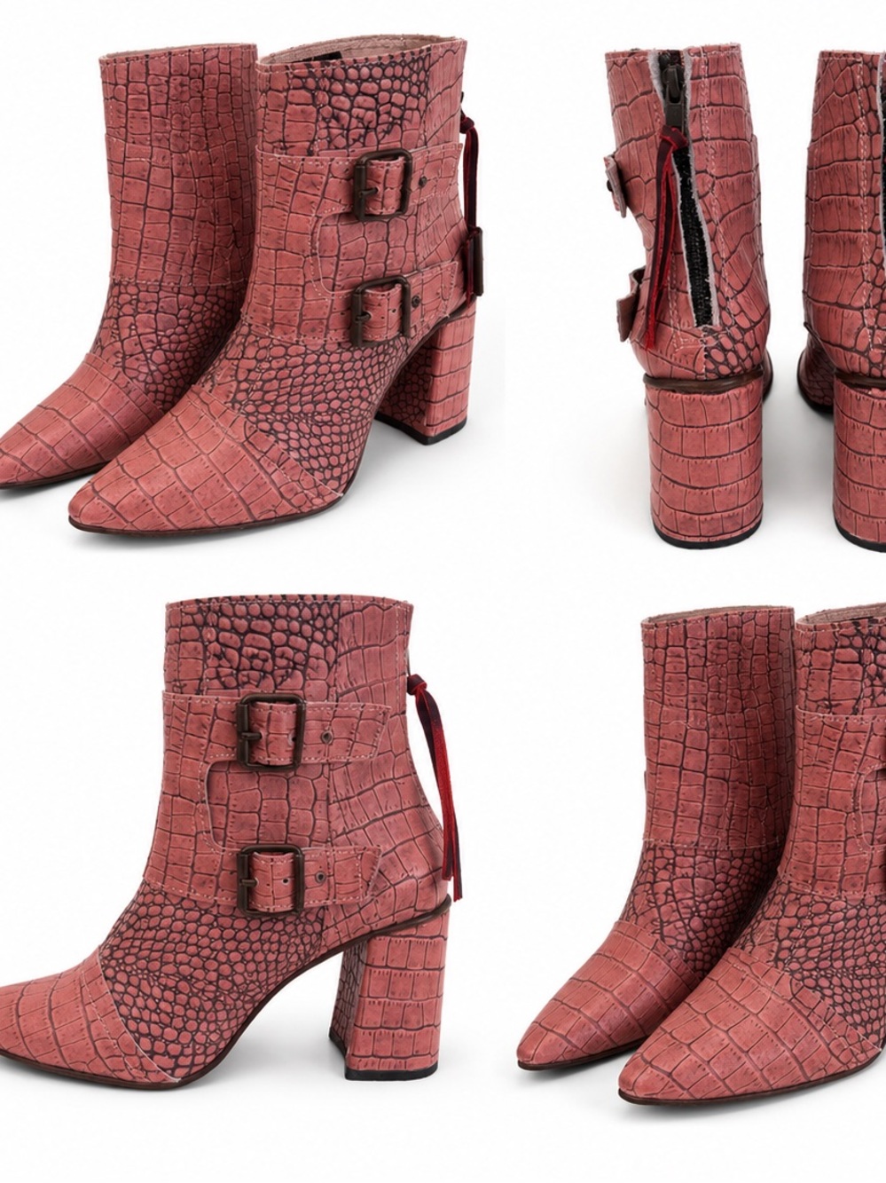 Freebird by Steven Pink Western Booties Size 10